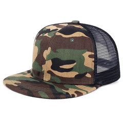 Men's Casual Mesh Flat Brim Cap