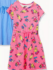 Girls' Comfy Short Sleeve Tunic Dress Skater Dresses