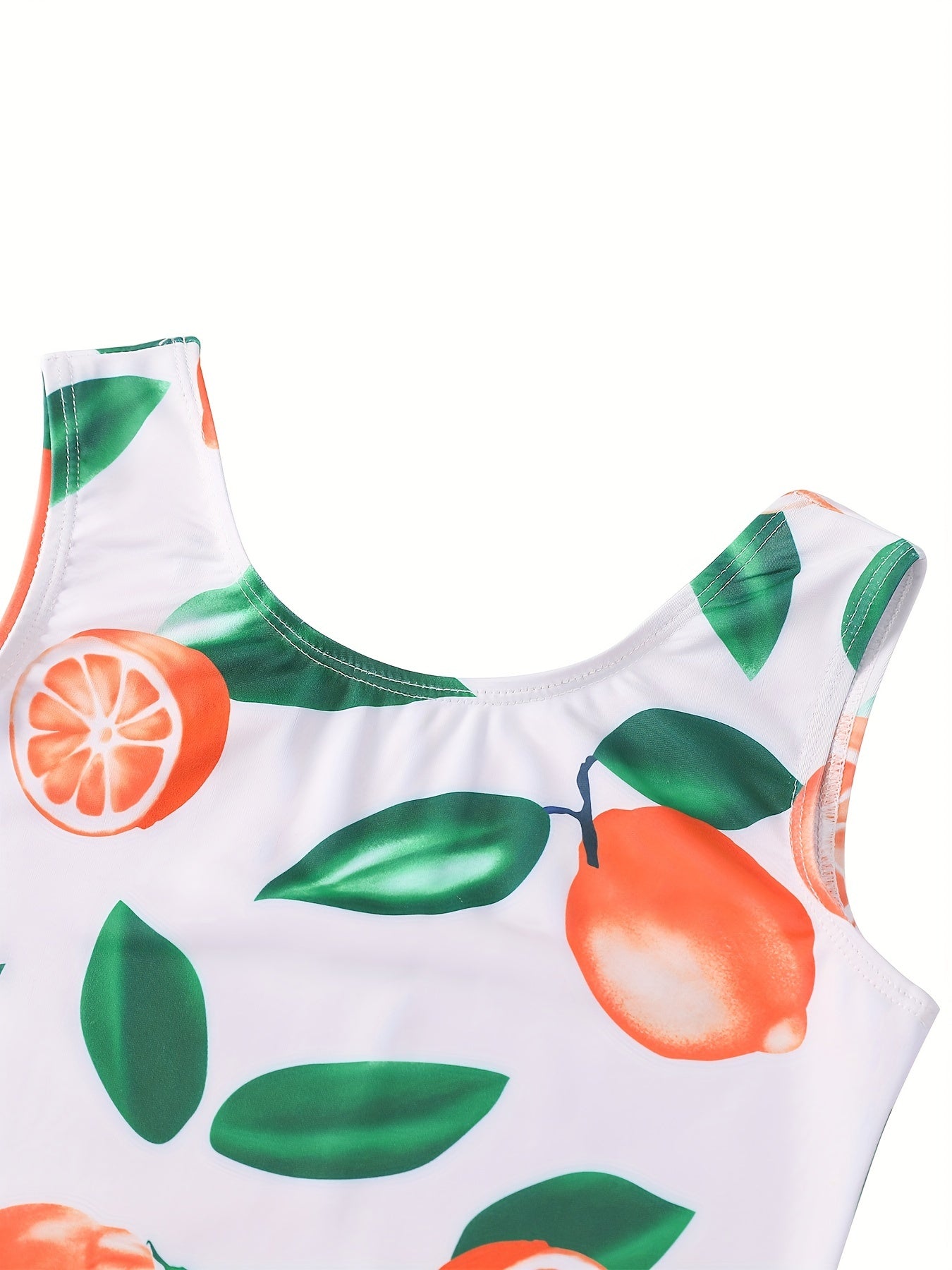 Princess Fruit Print Baby Bikini Ruffled Swimsuit for Girls