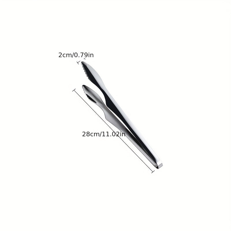 Stainless Steel Food Tongs, Anti-scalding BBQ Clip, Salad & Grilling Tongs