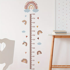 Rainbow Cloud Heart Height Wall Sticker
