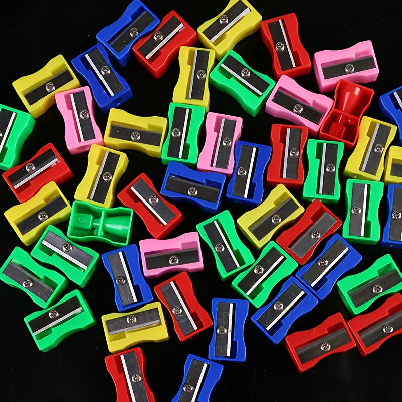 16pcs Mini Pencil Sharpeners Durable with Metal Blades Red Green