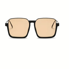 Large Square Sunglasses Anti Ultraviolet Big Face Thin Look