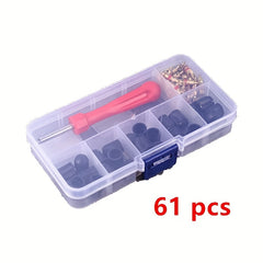 61pcs Automotive Tools Tire Wrenches Valve Covers Core Removal Maintenance