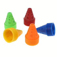 10pcs Soccer Training Signs Cones Marker Windproof for Football