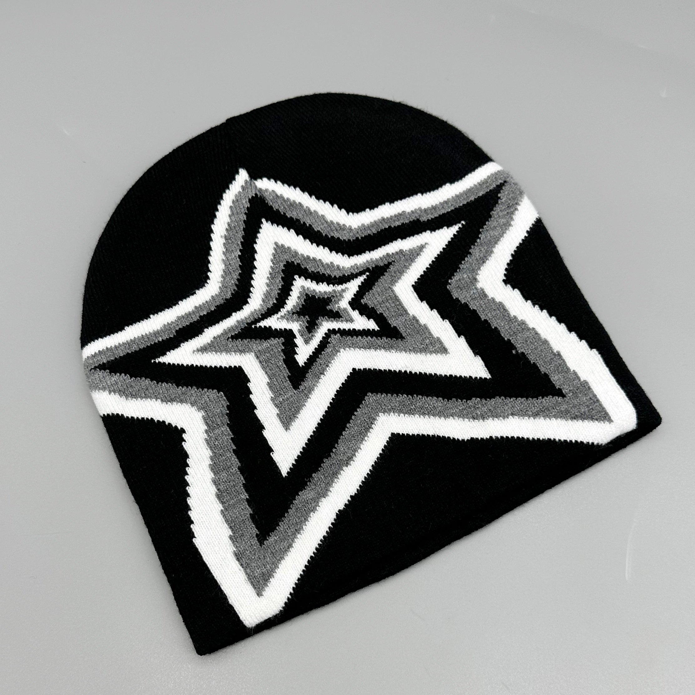 Breathable Jacquard Hat Pentagram Knitted Hat