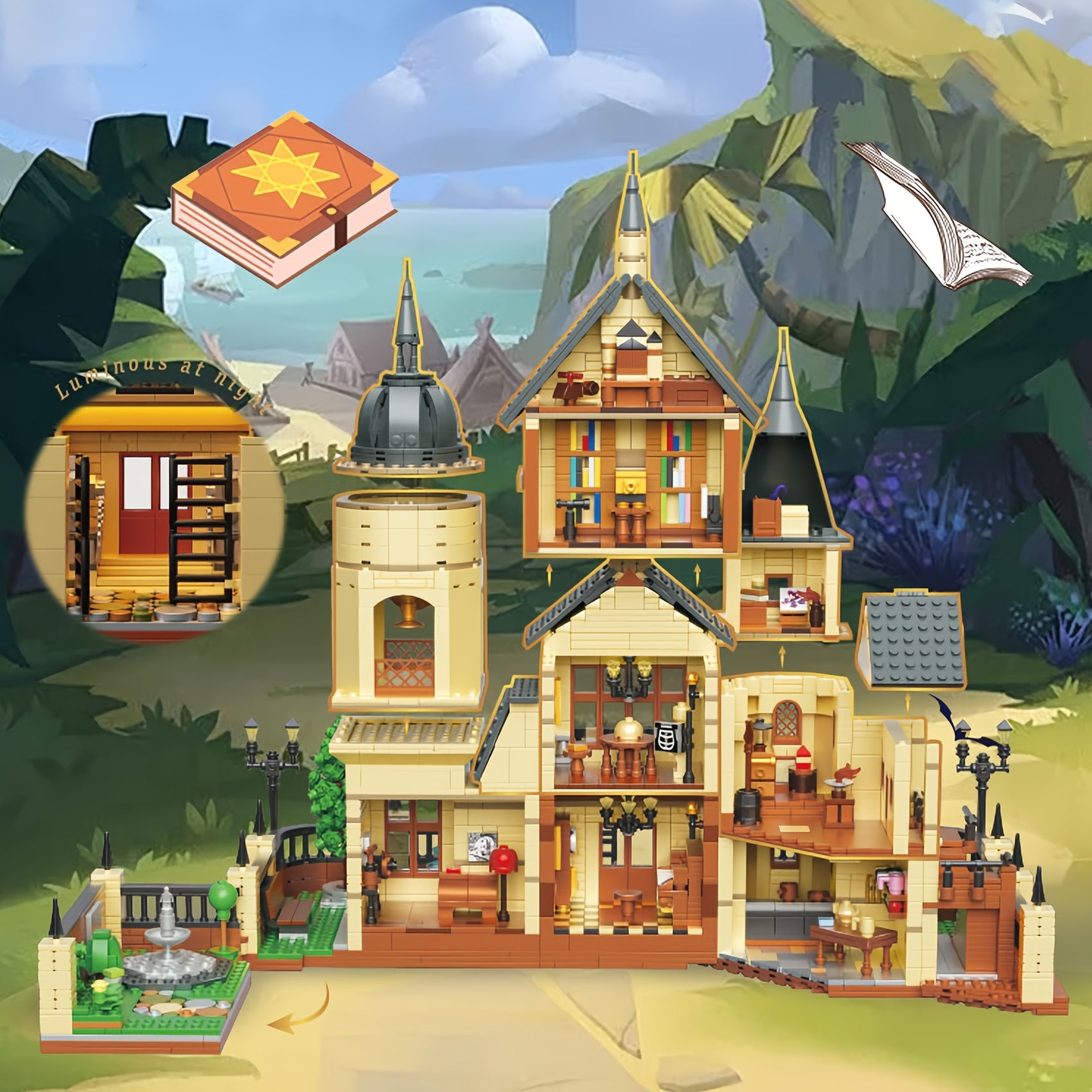 Magic Castle Building Blocks - Great Hall and Hightower Set