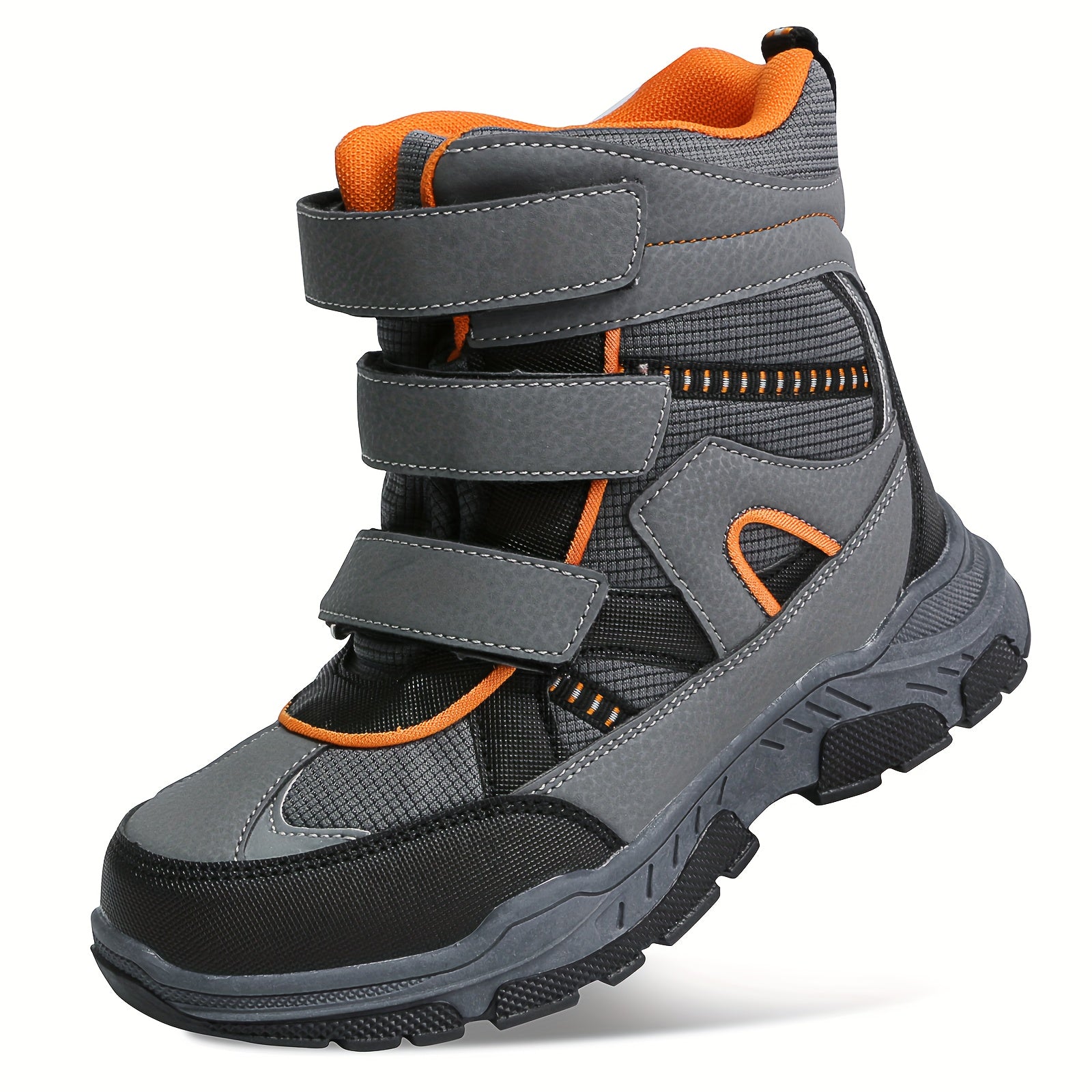 Girls Snow Boots with Bowknot Decor - Outdoor Non-slip Winter Boots