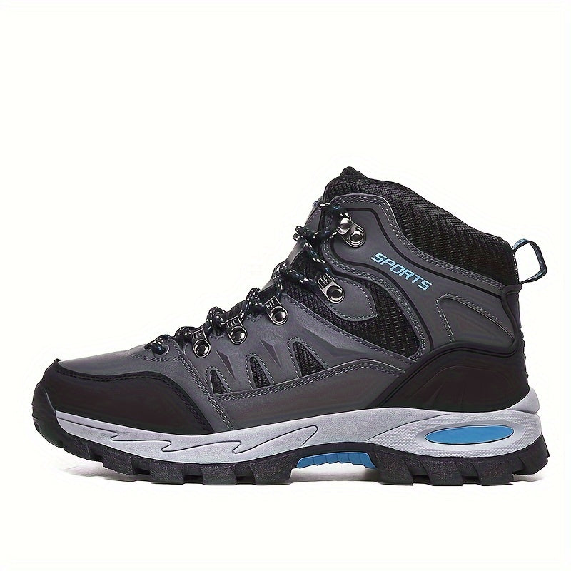 Men's High Top Hiking Boots Durable Lace Up Shoes