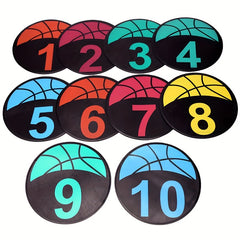 10pcs Anti Slip Poly Spot Markers Basketball Training Equipment