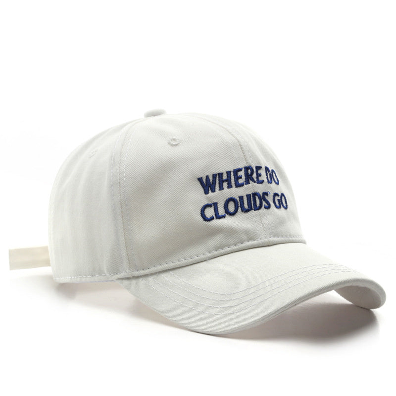 Letter Embroidery Unisex Baseball Cap Solid Casual Dad Hats Adjustable Sun Hats