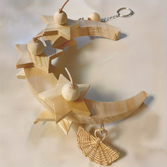 Wood Bird Swing Parrot Moon Star Swing Toys For Pet Training