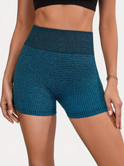 Seamless Dot Tight Sports Shorts High Waist Fitness Yoga Running Shorts