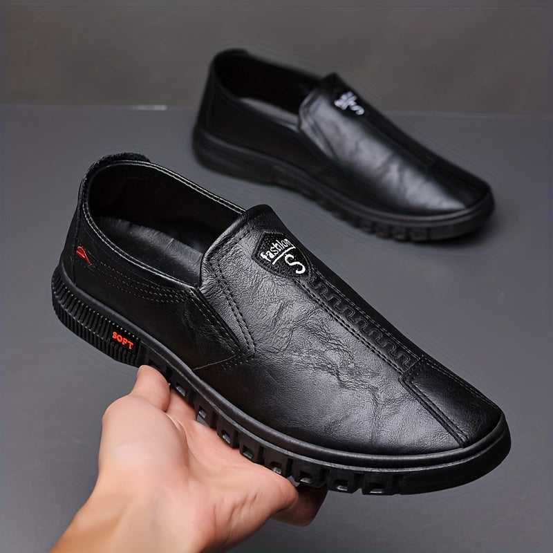 Men's Comfy Slip On Loafer Shoes with Stitch Detail