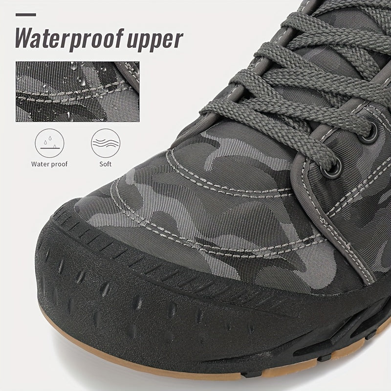Women's Camo Pattern Hiking Shoes Non slip Outdoor Walking Shoes