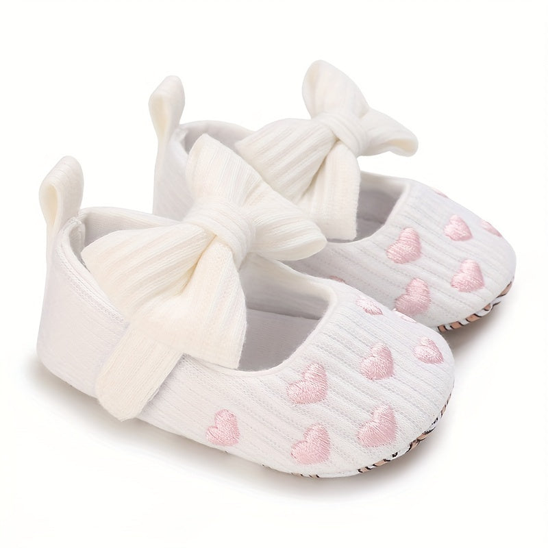 Bowknot Ballet Flat Shoes Baby Girls Lightweight Wear-resistant Flat Shoes