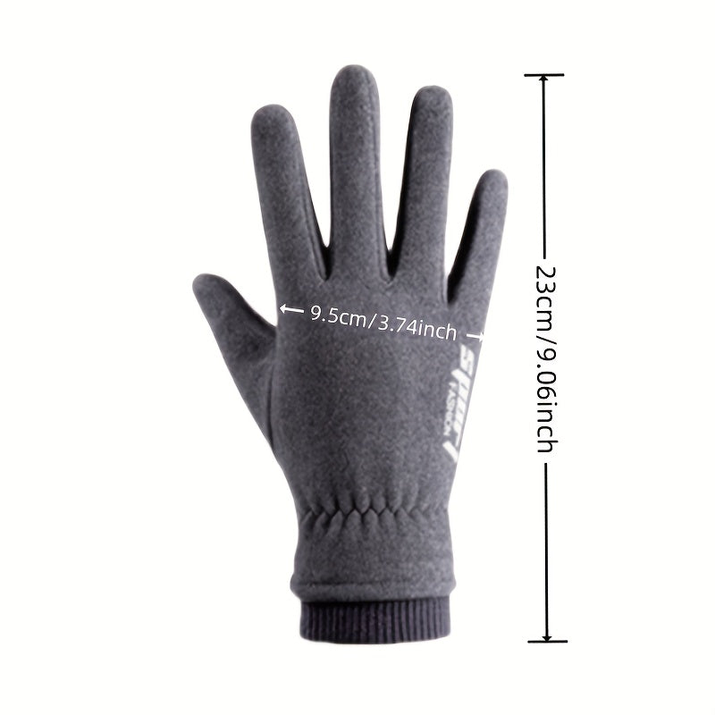 Men's Ski Insulation Plus Velvet Cold-proof Warm Gloves