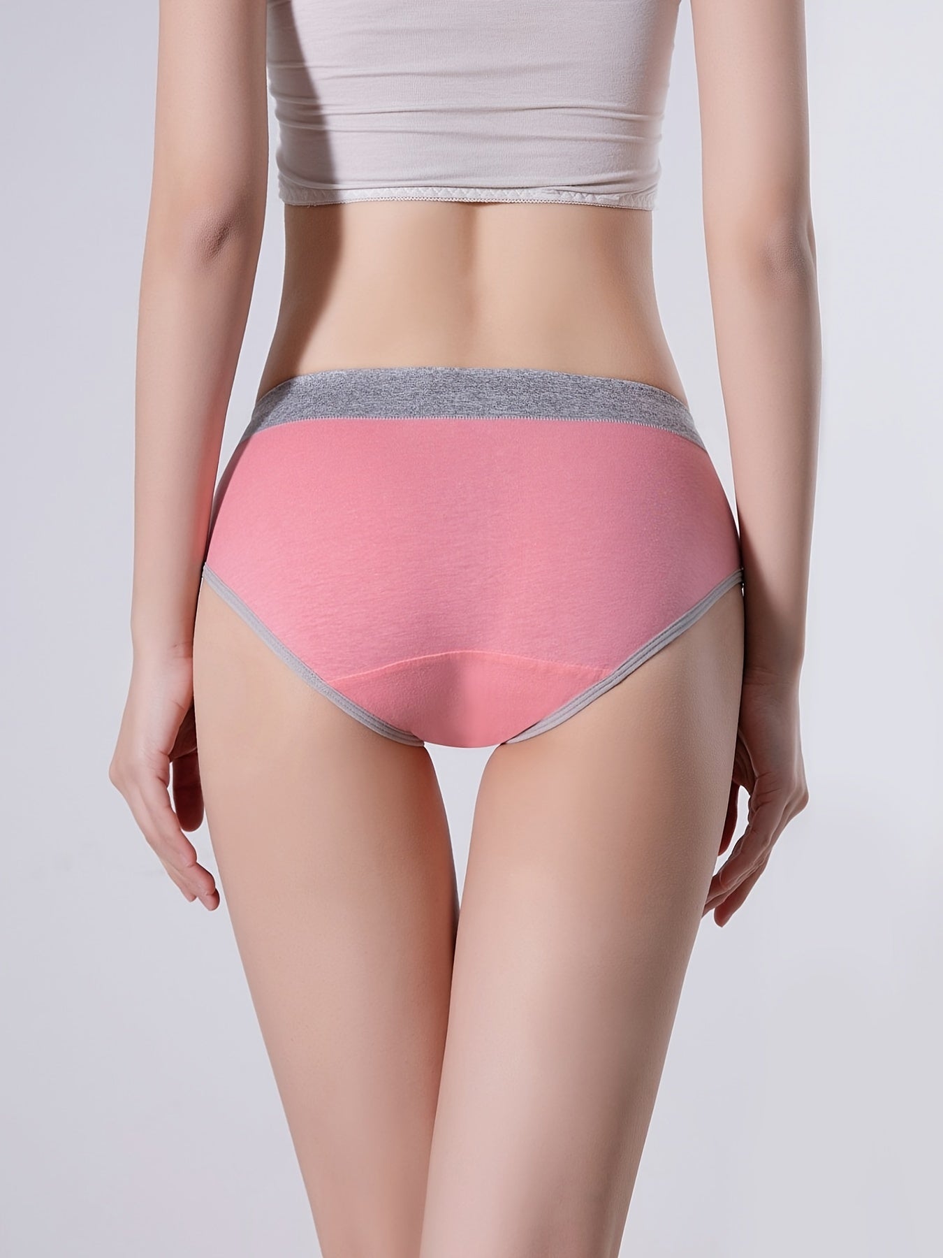 4 Pcs Women's High Waist Cotton Panties