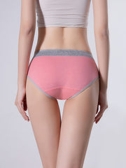 4 Pcs Women's High Waist Cotton Panties