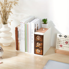 Three-layer Drawer Office Storage Box Desk Desktop Book Stand