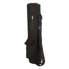 Yoga Mat Canvas Bag with Water Bottle Pocket