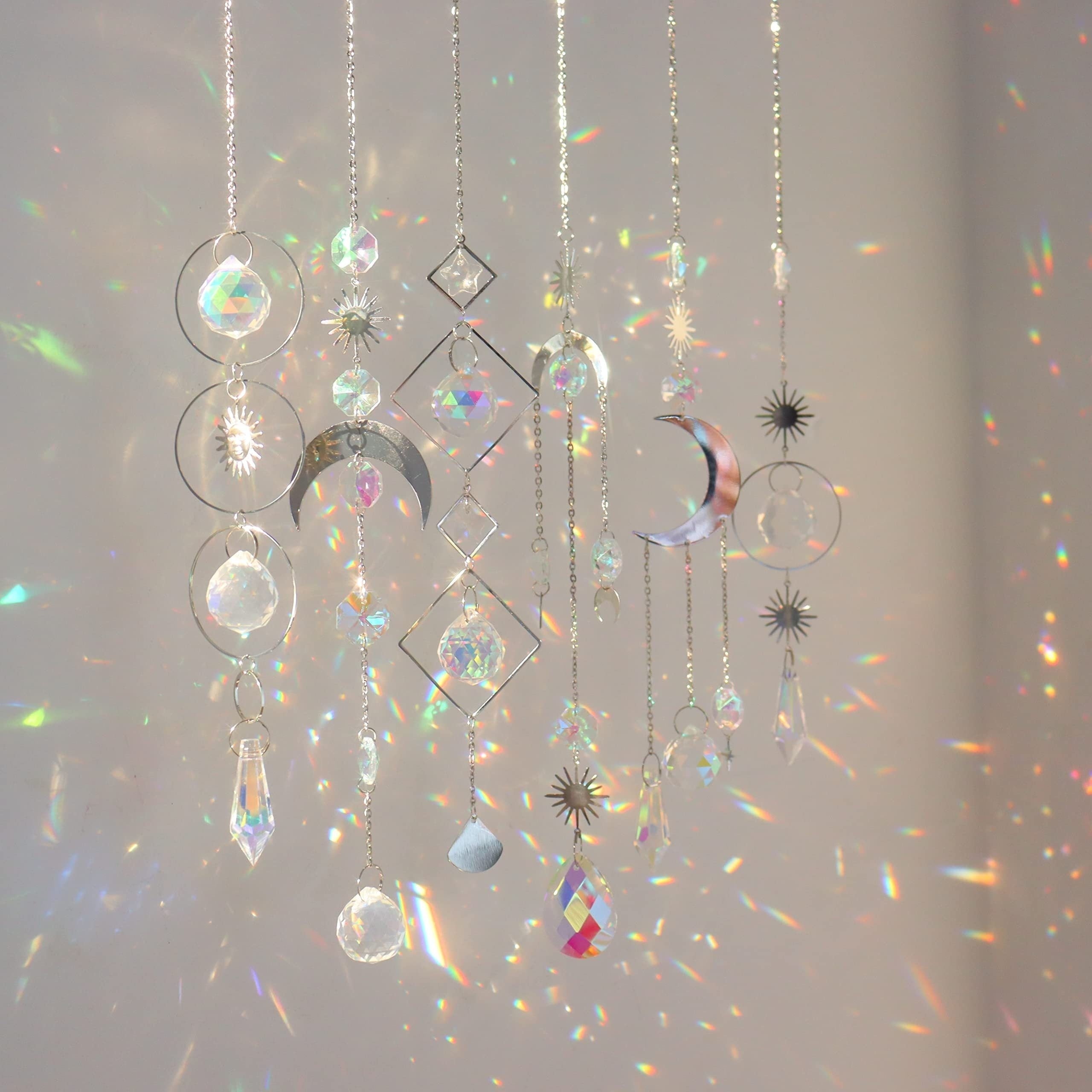 Crystal Suncatcher Hanging Garden Light Catcher Window Chandelier Pendant