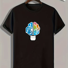 Cartoon Print Men's Graphic T shirt Casual Comfy Tees For Summer Mens Clothing