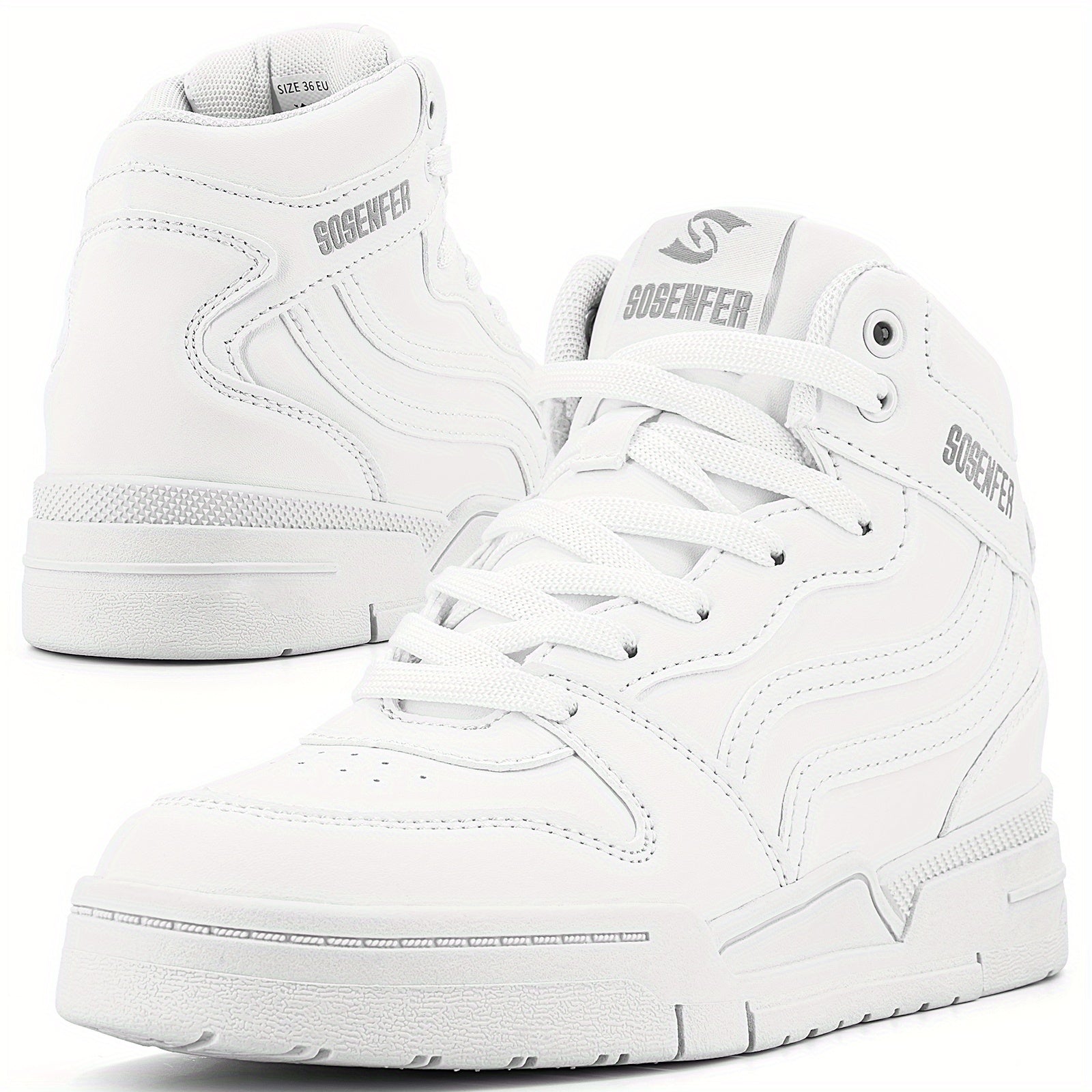 Women's High Top Skate Shoes Round Toe Platform Sneakers Outdoor Sport Shoes