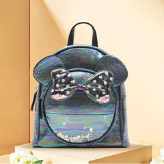 Cartoon Cat Bow Decor Casual Backpack for Kids