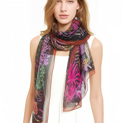 Tropical Rainforest Scarf 180x130cm Sun-Proof Breathable Fashion Accessory