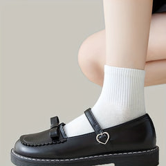 Women's Ribbed Short Socks Breathable & Comfy Stockings