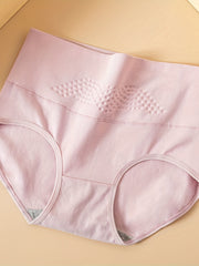 4 Pcs High Waist Briefs Tummy Control Stretchy Panties
