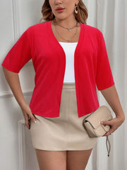Women's Basic Half Sleeve Cardigan