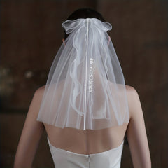 Bowknot Head Veil With Comb Bridal Wedding Head Veil Hair Accessories