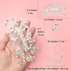 6pcs Faux Pearl Hair Pin Bridal Wedding Accessories Set