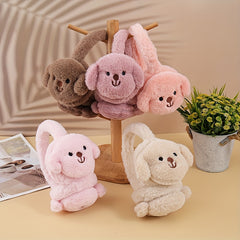 Winter Ear Warmers Cartoon Puppy Hand Wash Perfect Fit Knit
