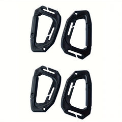 4pcs Outdoor Multifunctional D-shaped Ring Keychain Buckle