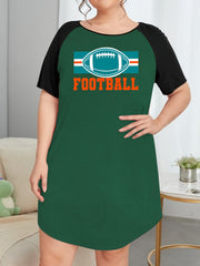 Casual Nightdress Women's Plus Raglan Sleeve Tee
