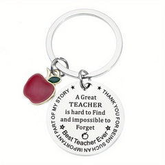 Teacher's Keychain A Great Teacher Is Hard To Forget Graduation Gift