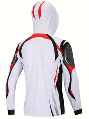 Men's Outdoor Fishing Hooded Anti UV Sun Protection Jersey