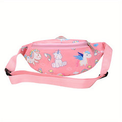 Kids Cartoon Chest Bag Outing Shoulder Bag For Girls