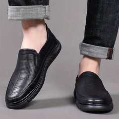 Men's Hollow Out Loafer Shoes Comfortable Non Slip Casual Shoes