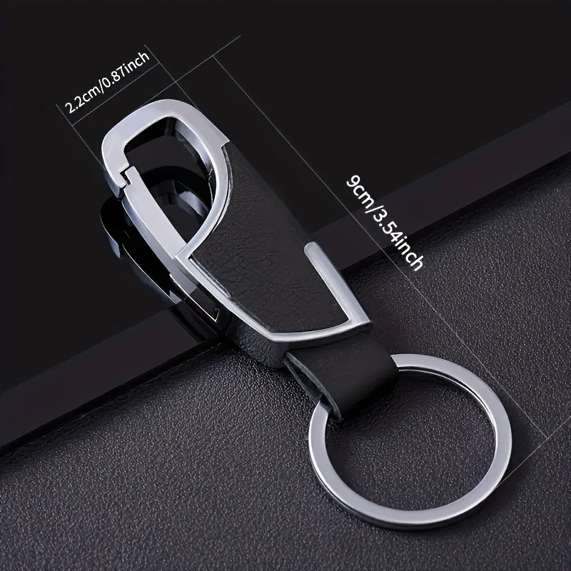 1pc Waist Hanging Metal Key Chain Key Holder Gift For Men Dad Father