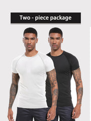 Men's Short Sleeve Compression T-Shirt for Fitness Activities