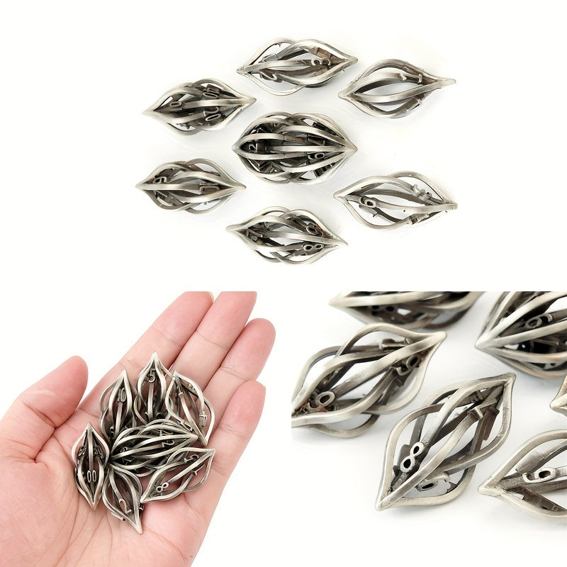 7pcs Hollow Metal Polyhedral Dice Set - Christmas Gift