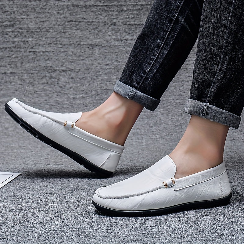 Men's Moc Toe Loafer Shoes Non-slip Slip-On Driving Shoes