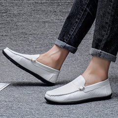 Men's Moc Toe Loafer Shoes Non-slip Slip-On Driving Shoes
