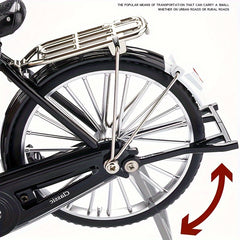 1pc Mini Alloy 28 Big Bar Toy Car Model Bicycle Ornament