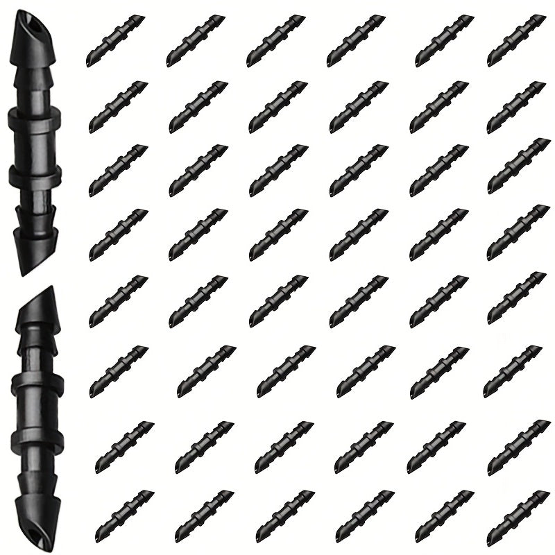30-50pcs Drip Irrigation Barbed Coupling Fittings - Drip Tubing Irrigation
