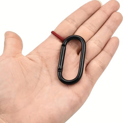 10pcs Carabiner Clips Chain Connectors With Key Rings for Outdoor Activities